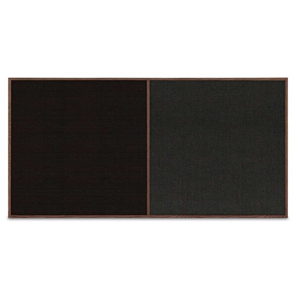 Enclosed Corkboard, 3 Door, 96"x48", 4" Fra